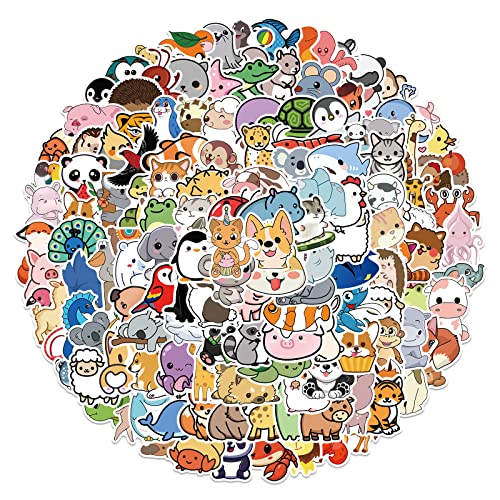 200 Pcs Cute Animal Stickers For Kids Teens Kawaii Vinyl Waterproof Stickers For Water Bottle Laptop Scrapbook #TOP14