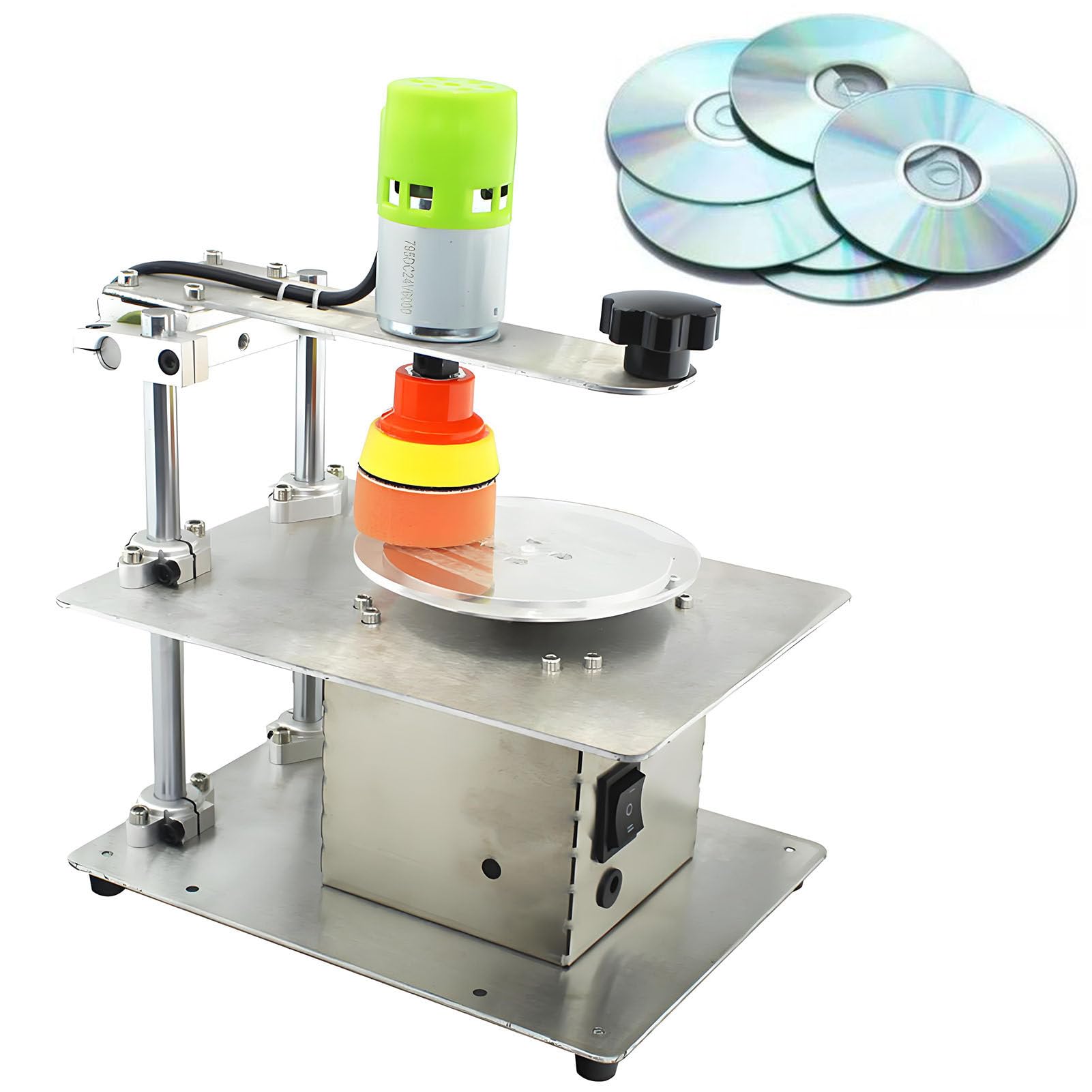 ExoticaBlend Disc Repair Machine - Semi-Automatic CD/DVD Polisher, Restores Scratches and Oxidation, High Repair Rate 99%, Easy to Use, Improves Efficiency