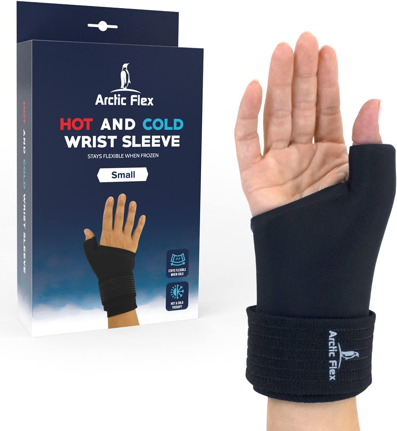 Arctic Flex Wrist Ice Pack Wrap Gel Support for Arthritis Hand