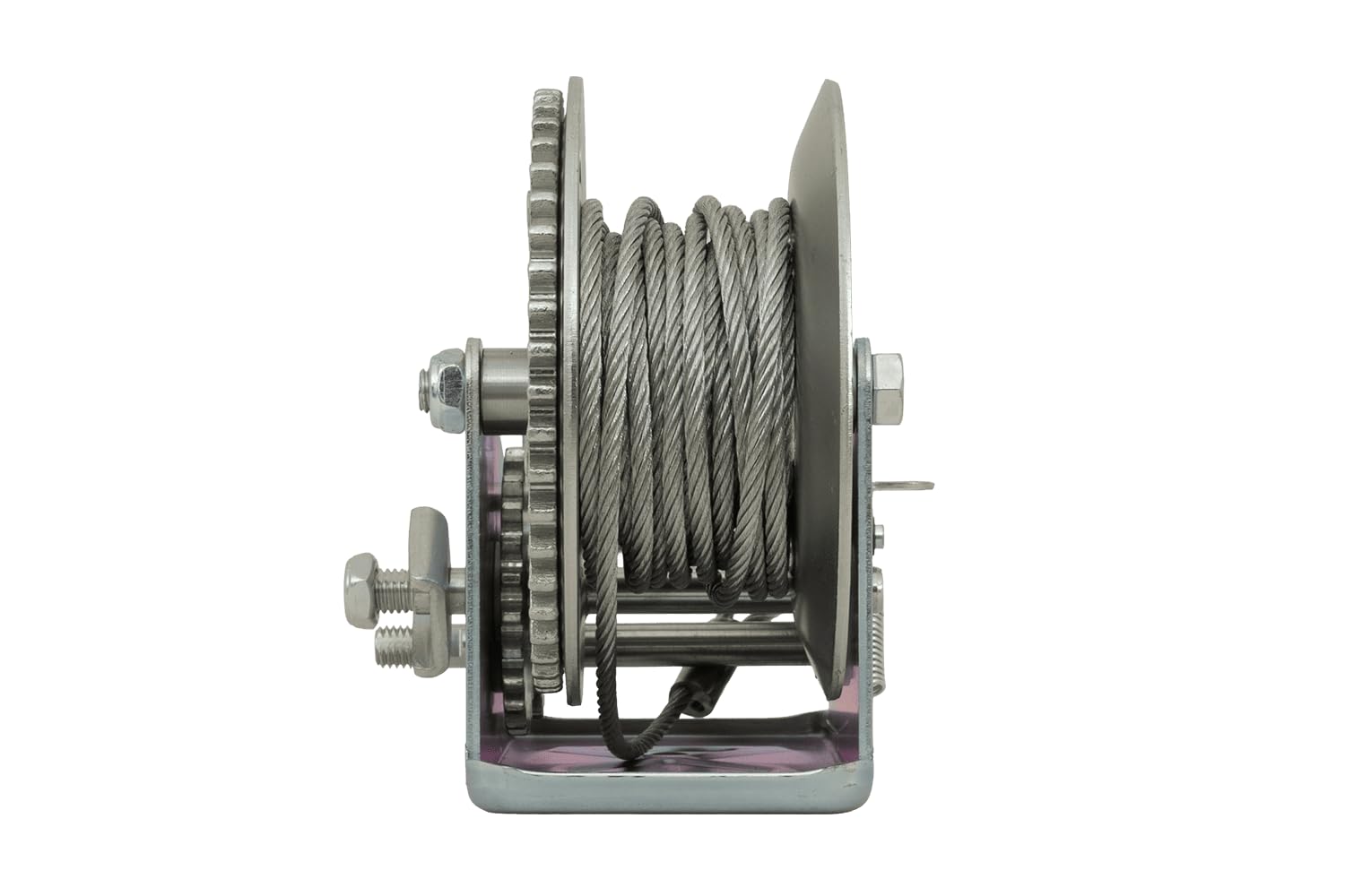 Knott Argano Manuale a Fune da 900 kg per Rimorchio, Verricello con Cavo d'Acciaio e Gancio per Carico Barche, Quad e Attrezzature, Modello 6X0017.008