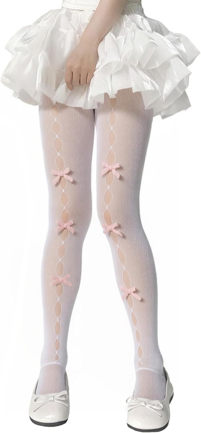 Bow stockings for Women Sexy Stockings Pantyhose for Girls Fishnet Stocking Fishnet Tights for Date Party Cosplay - Image 2