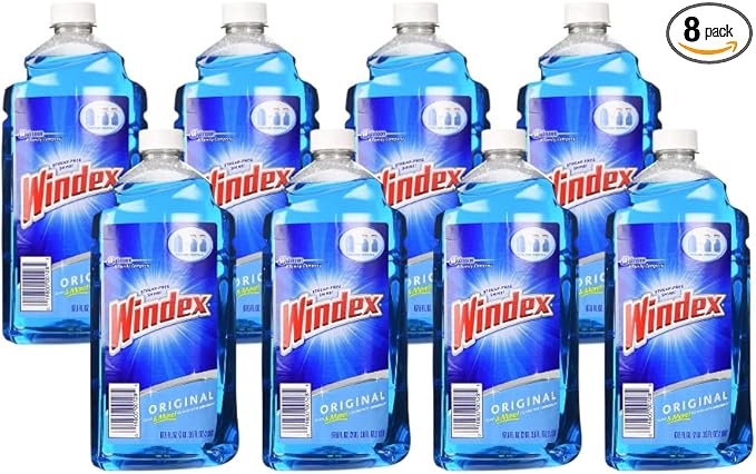Windex Glass Cleaner Original Blue (67.6 fl oz Twin Pack)