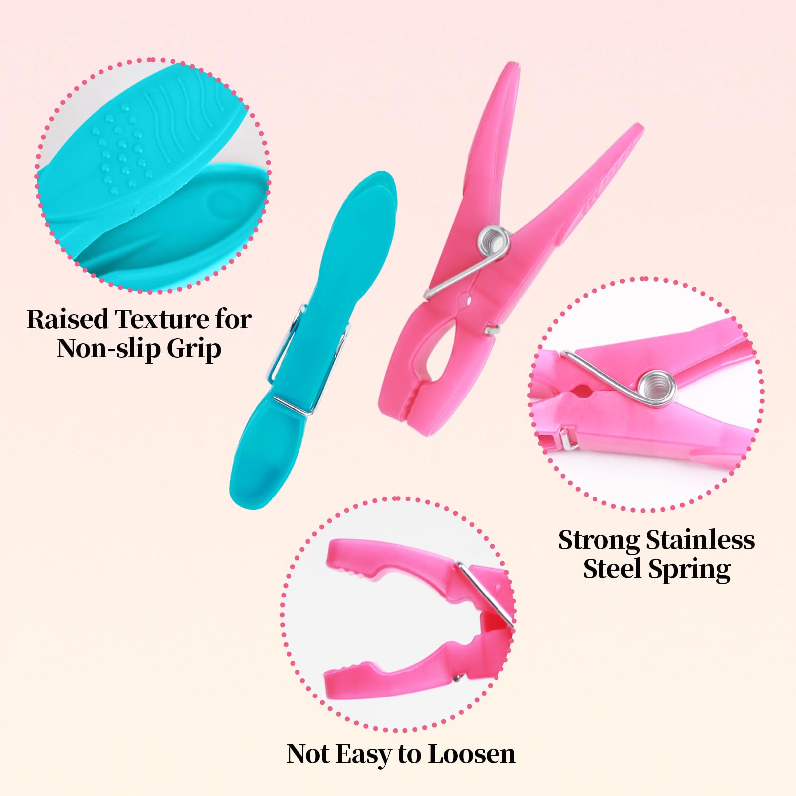 60 Pièces Pince a Linge, Epingle a Linge Plastique, Pince à Linge en Plastique avec Ressort Extérieur Stable, Résistantes Au Vent pour Vêtements, Serviette, Chaussettes(4 Couleurs 60 Pièces Pince a Linge, Epingle a Linge Plastique, Pince à Linge en Plastique avec Ressort Extérieur Stable, Résistantes Au Vent pour Vêtements, Serviette, Chaussettes(4 Couleurs