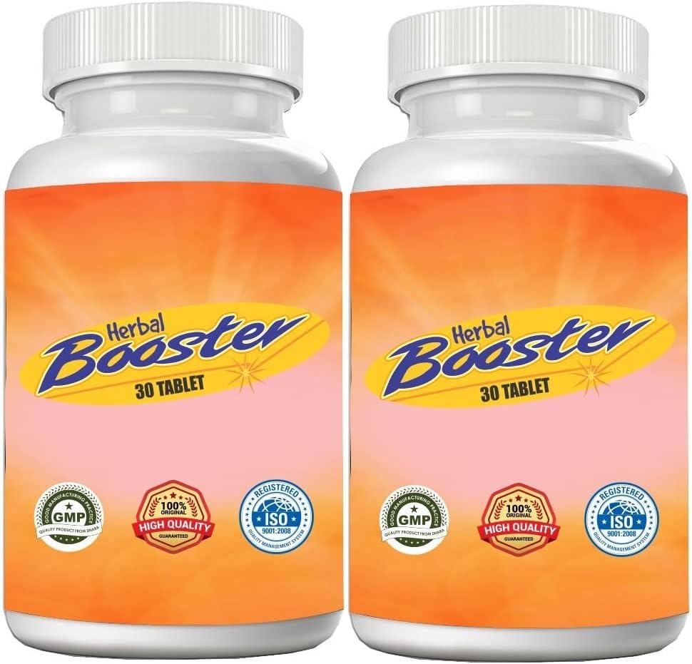 Herbal Booster Pure Shilajit/Shilajeet 30 Tablets, Pack 2 | For Stamina, Energy, Muscle Growth & Power | Ashwagandha, Gokshura, MACA Root, Horny Goat Weed & Other Action Herbs | With Clinically Tested