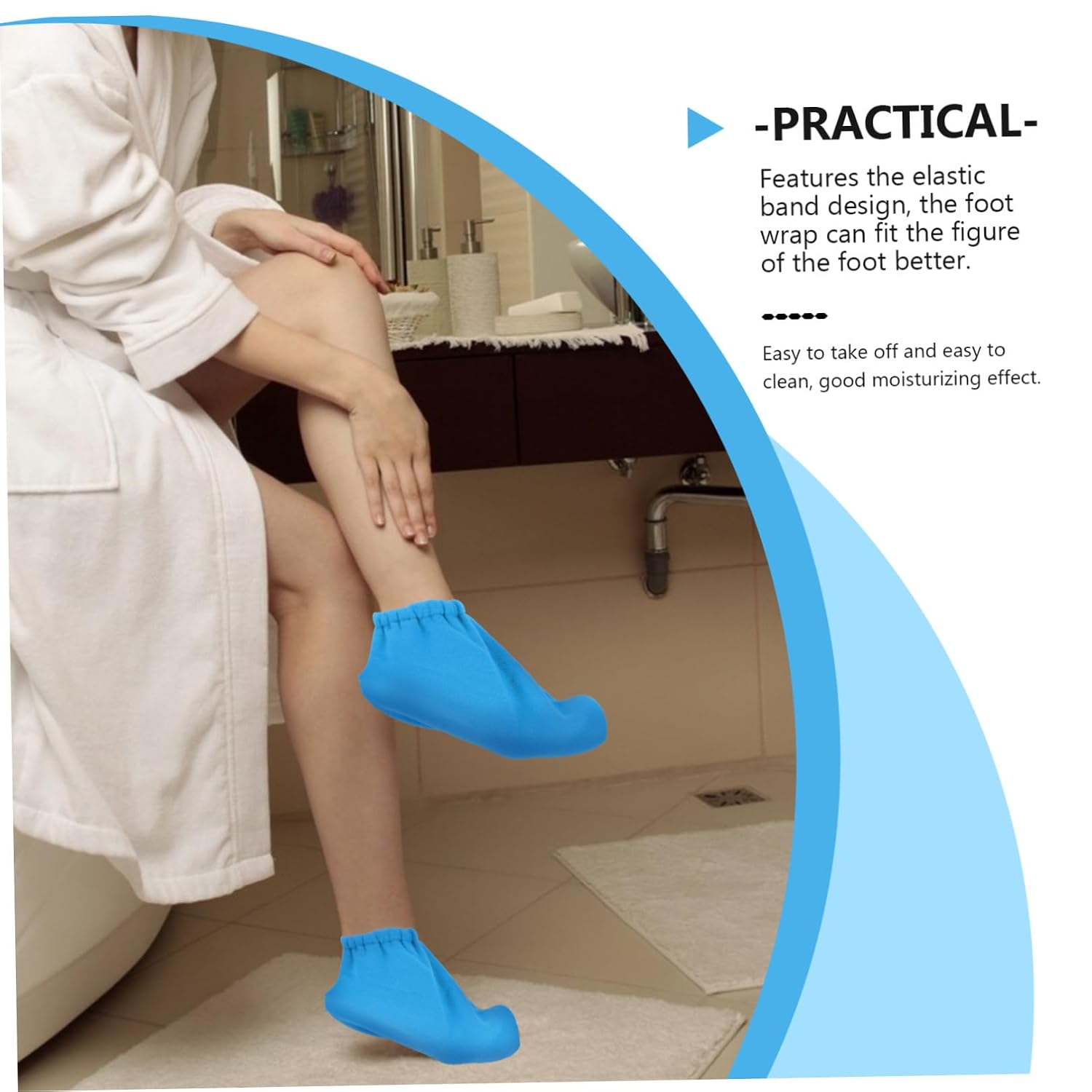 CANIGHT 1pair Paraffin Wax Foot Cover Moisturizing Foot Skin Covers for Comfortable and Lightweight and Dry