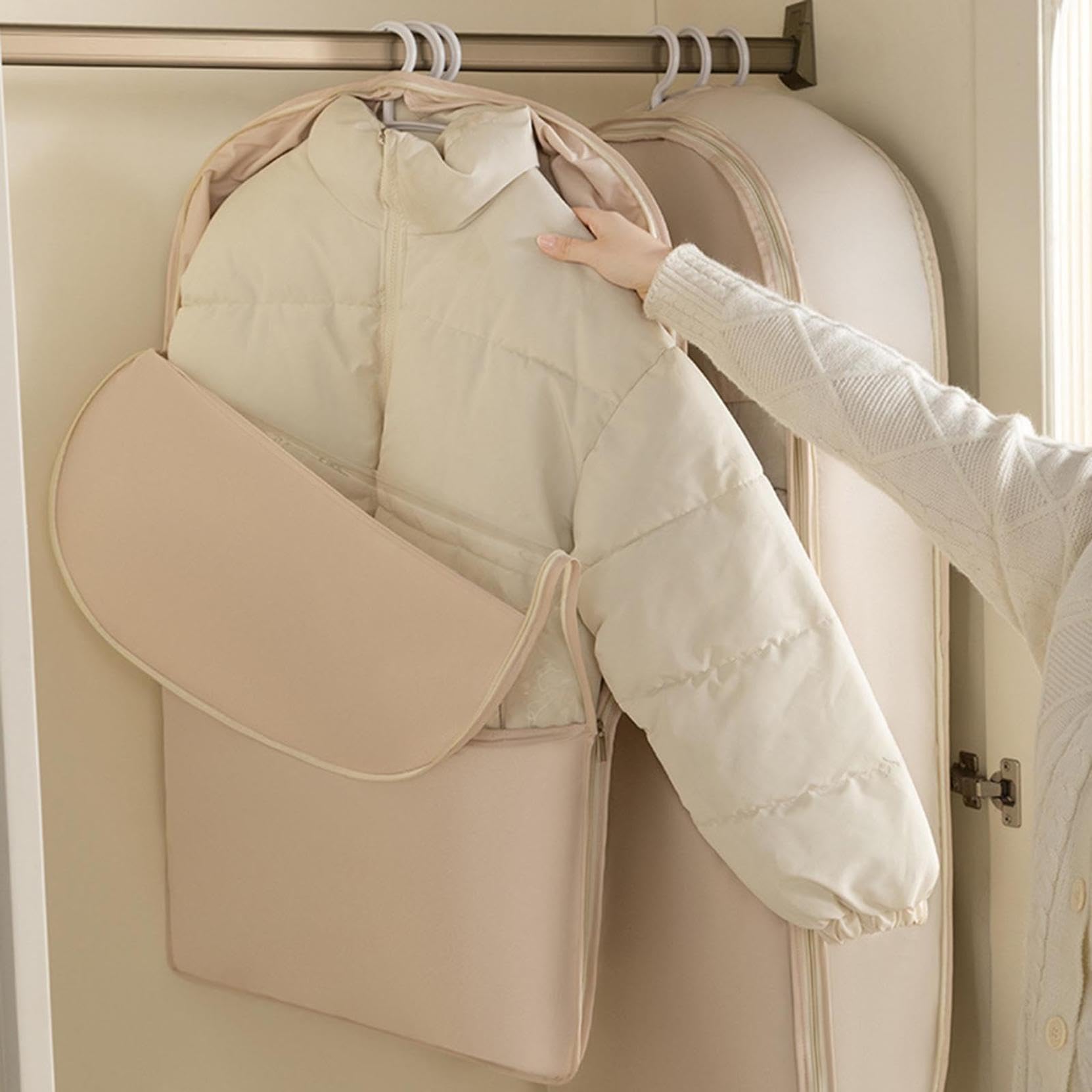 Dress Bag 2025 Space Saving Hanging Garment Bag With Shelf