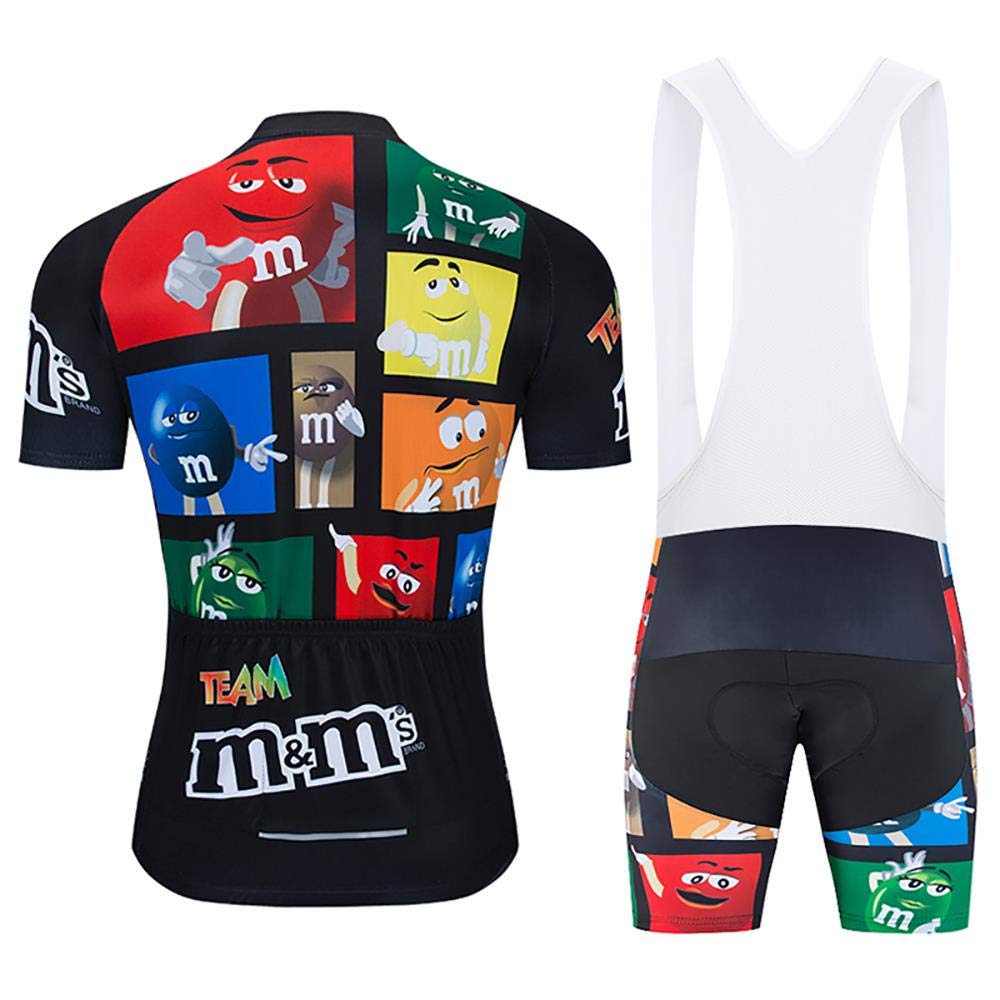 Maillot de cyclisme pour homme respirant à manches courtes avec short en gel 20D
