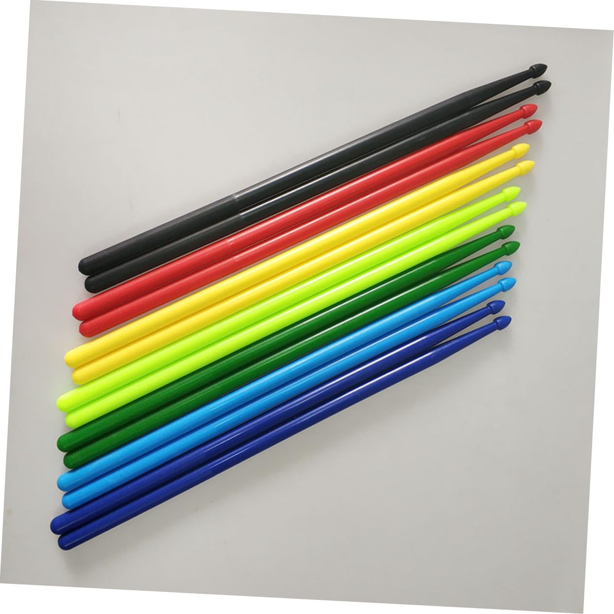 7 Pares de Baquetas de Nailon 5a Agarre Cómodo y Antideslizante para Batería, Adecuado para Aficionados y Entusiastas en Casa o Escuela