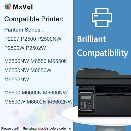 Miniatura 2 de MxVol Cartucho de tóner compatible PB-211 de repuesto para Pantum PB-211 PB211 EV Toner para Pantum P2502W M6552NW M6602NW P2500W M6550NW M6600NW