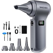 Compressed Air Duster-230000RPM Super Power Electric Air Duster, 100-Level Adjustable Inflatable Air Blower with LED Light and Display Screen, Dust Blower for Computer, Keyboard,House, Outdoor and Car