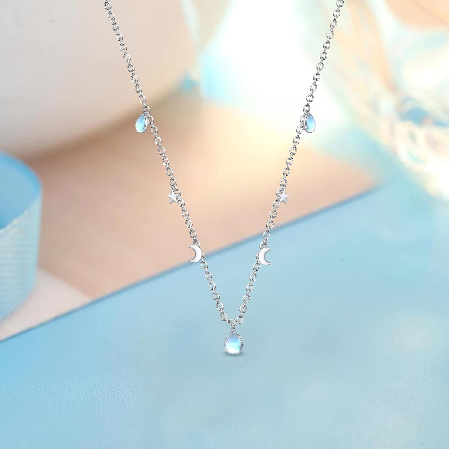 TUGHRA Evil Eye Necklace S925 Sterling Silver Evil Eye Pendant Necklaces Protection Jewelry Amulet Gift for Women Girls Boys Men Birthday Anniversary