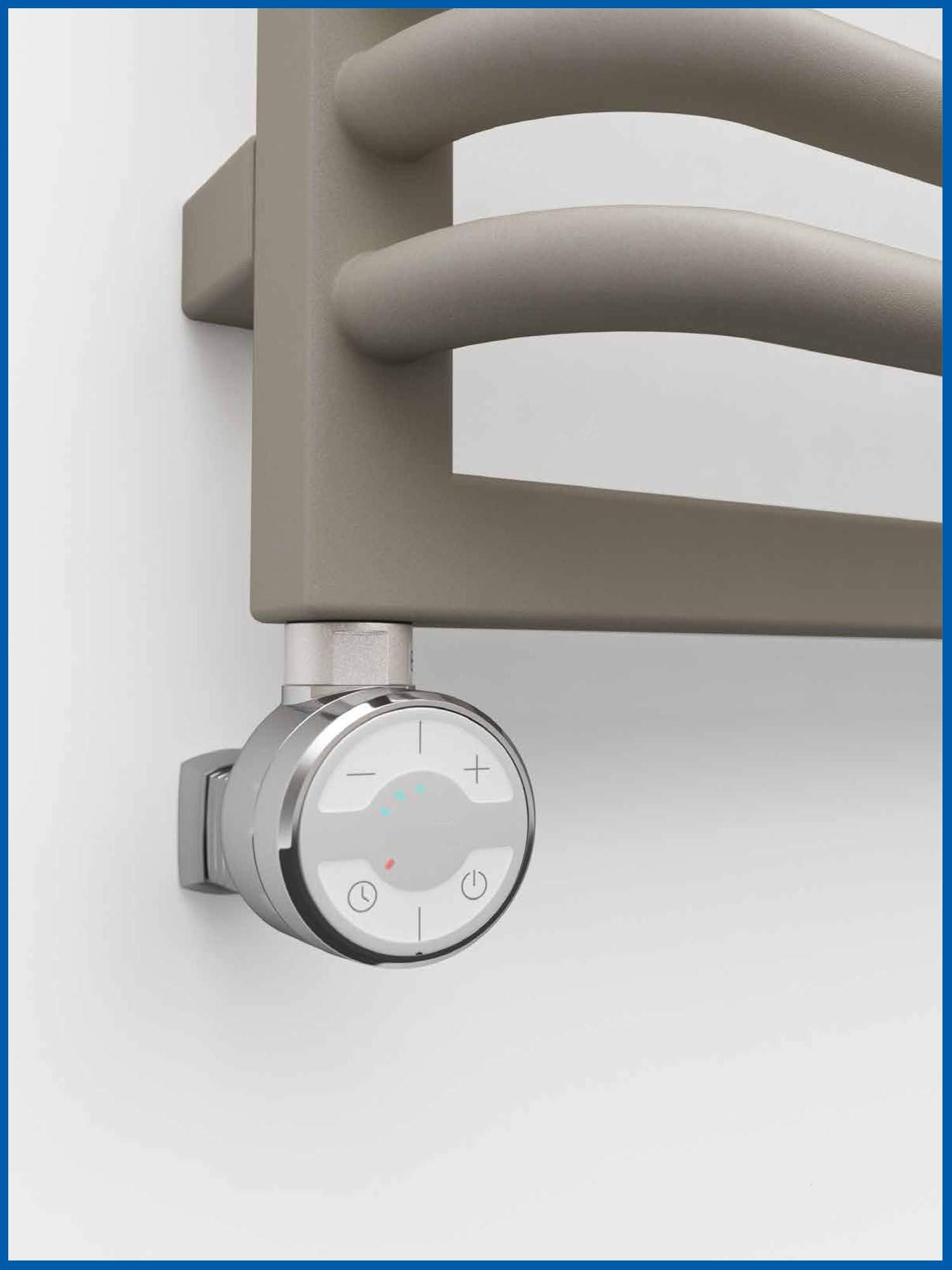 Termostat grzałka, wkład grzejny, element grzejny do grzejników łazienkowych MOA 300 W, prosty kabel bez wtyczki (chrom)