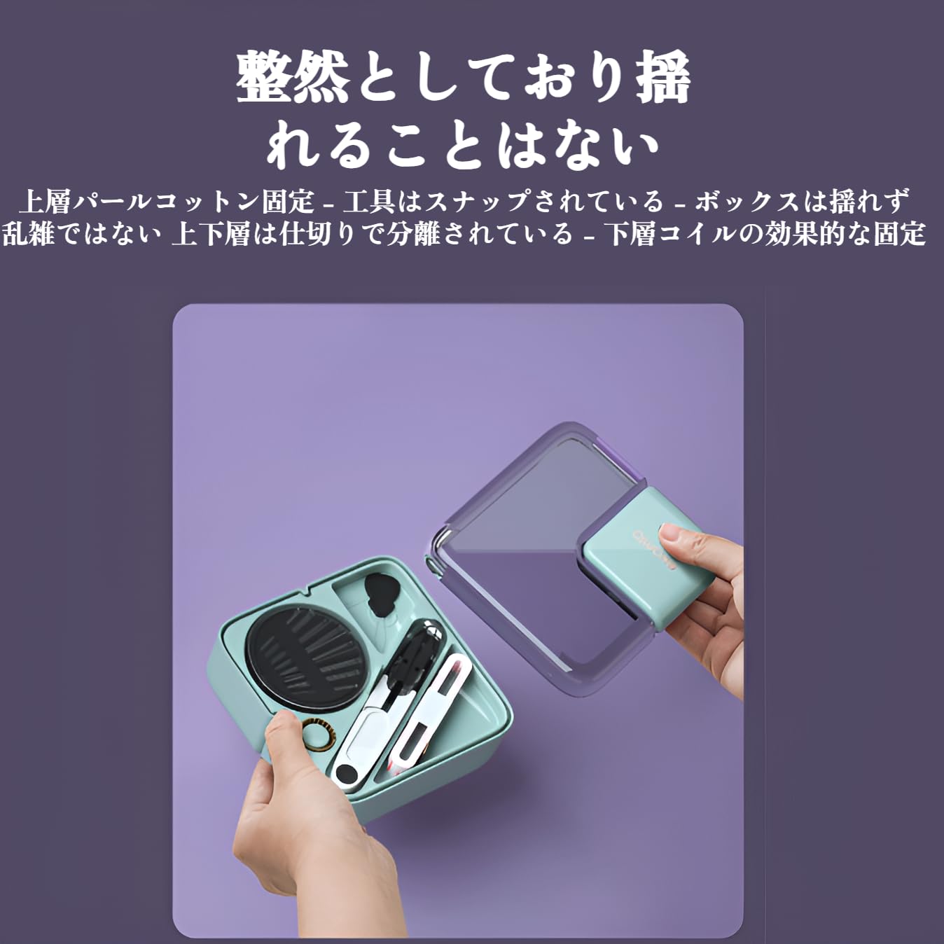 Amazon | [Tumanld]【多機能針箱】6色糸×整理トレイ完備 日本対応家庭