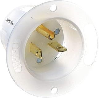 Flanged Inlet Receptacle, 20A, 6-20P, 250V