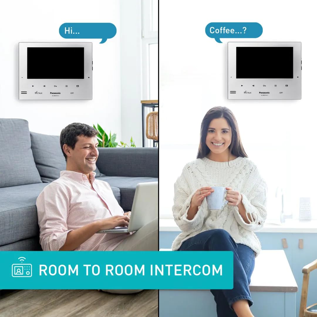 Panasonic VL-SV74SX Newly Launched Video Intercom System for Home & Office with Voice Changer, Night Vision, Picture Recording Feature