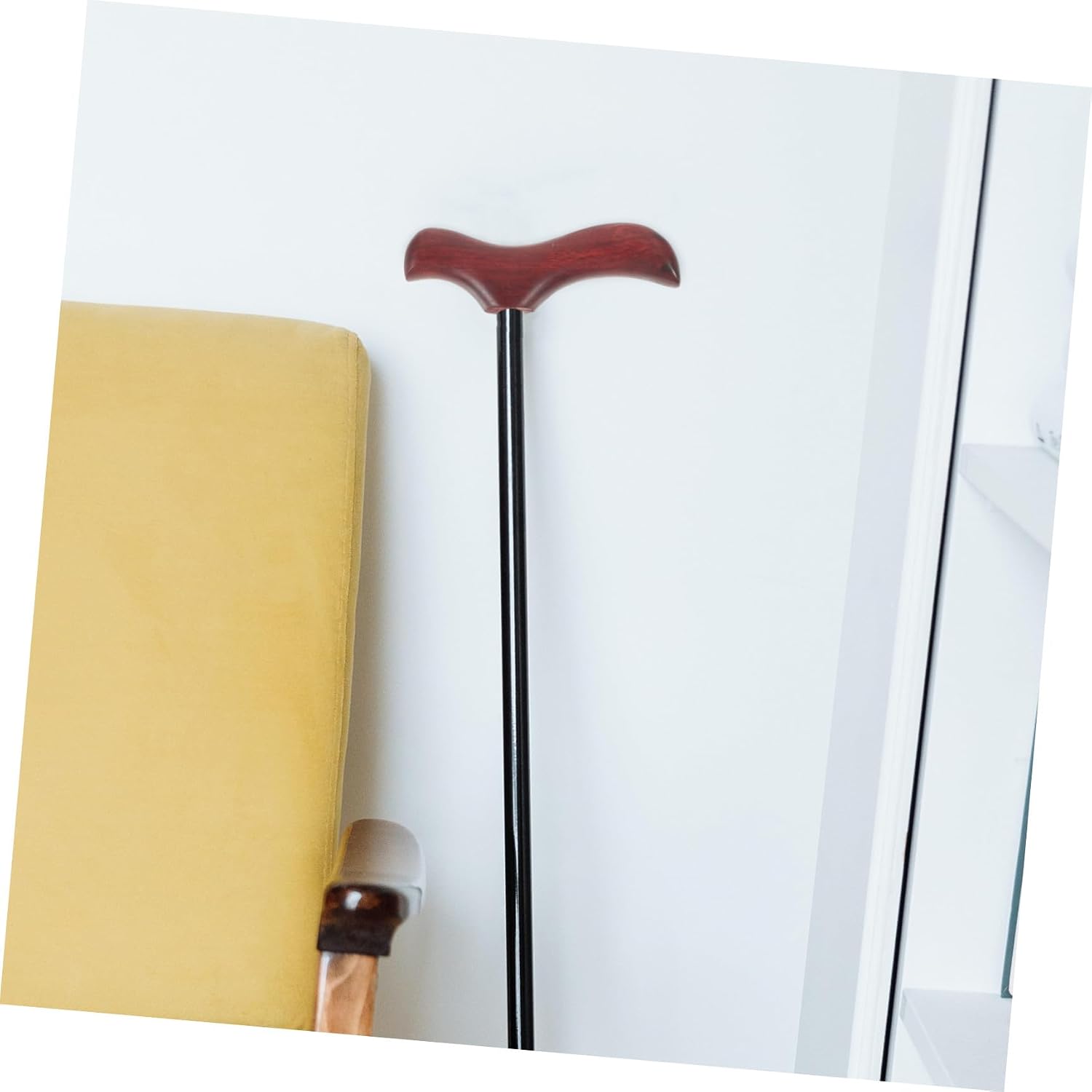 Polished Stick Handle Handmade Cane Knob Replacement Cane Handle for Outdoor Use Crutch Trekking Pole