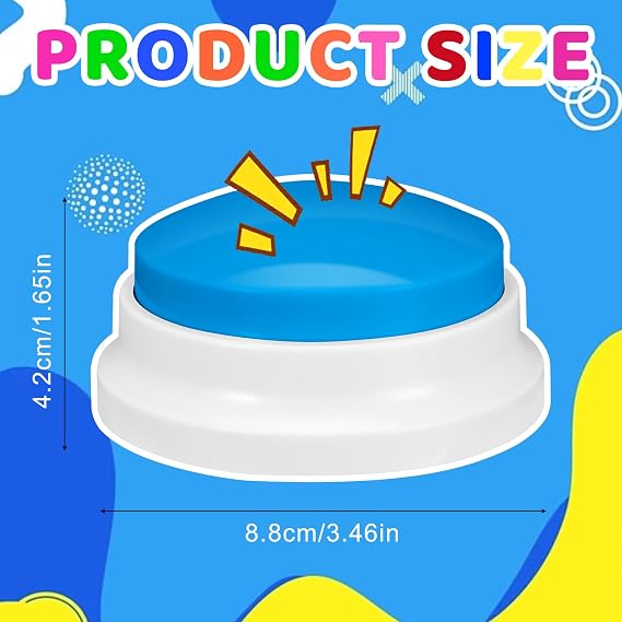 6 Pieces Recordable Answer Buzzers Button Game Show Buzzer