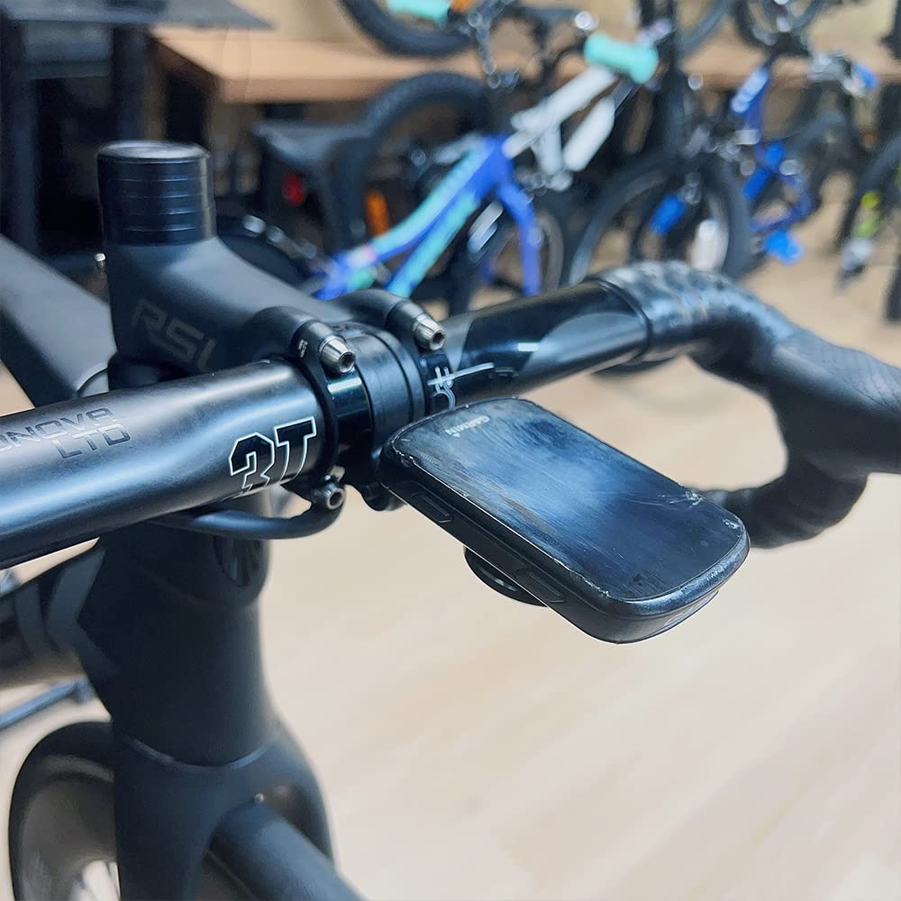 Cestbon Support combiné de Guidon de vélo Avant pour Garmin Edge Wahoo Elemnt Bryton Rider Stages Dash Hammerhead Camp avec Cervelo Trek Bontrager Blendr BMC ICS Cannondale C1 (Pas d'adaptateur)