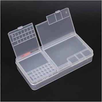 LIOONS Tool Box Plastic Lightweight Tool Boxes Transparent Tool Set Small Parts Components Storage Case Portable Organizer Tool Kit