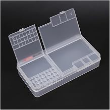 LIOONS Tool Box Plastic Lightweight Tool Boxes Transparent Tool Set Small Parts Components Storage Case Portable Organizer Tool Kit