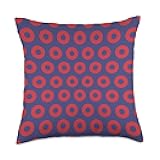 Phish Donut Pattern Throw Pillow