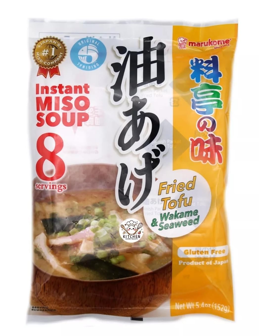 Marukome Instant Ryoutei-No-Aji Miso Soup Original 152g 8 servings