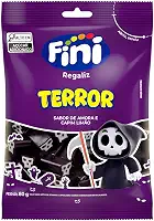 Bala Fini Terror Caveira Regaliz Amora E Capim Limão 80g