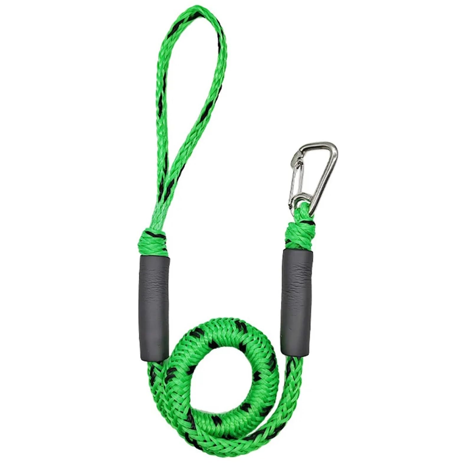 Bootsanlegeleinen Bootsanlegeleine Festmacherleine mit Edelstahlclip Anlegeleine Bootsseile Bungee Bootsleinen Zubehör(Black)