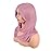 MapofBeauty 20 Inch/50 cm Long Layered With Bangs Straight Synthetic fiber Shoulder Length Hair for Daily Use or Party Wig (Pastel Pink)