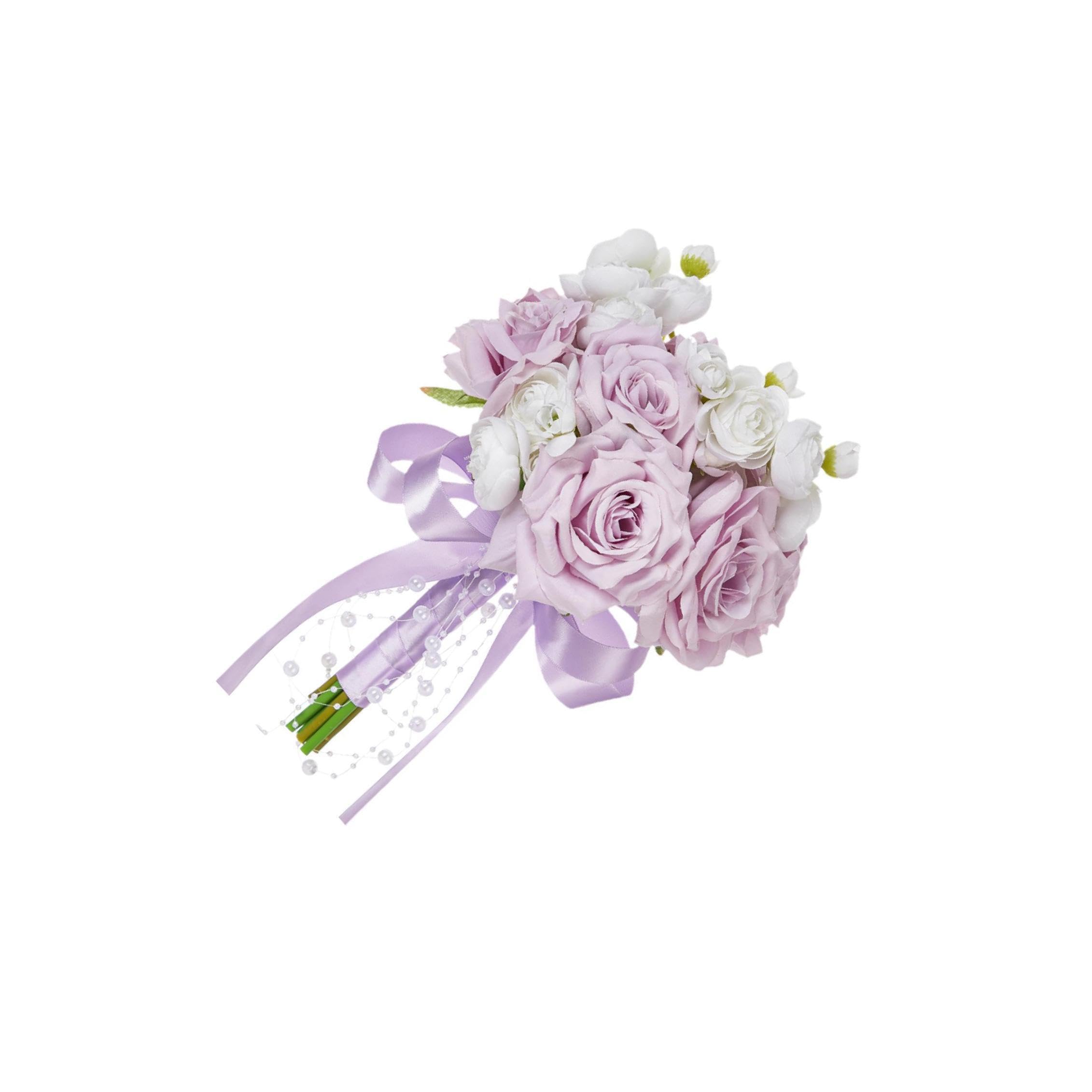 Auyxssz Pink Handheld Bouquet Anniversary Ceremony Decoration Beautifully Crafted Floral Romantic Weddings Artificial Bridal Bouquet As Bridesmaid Wedding For