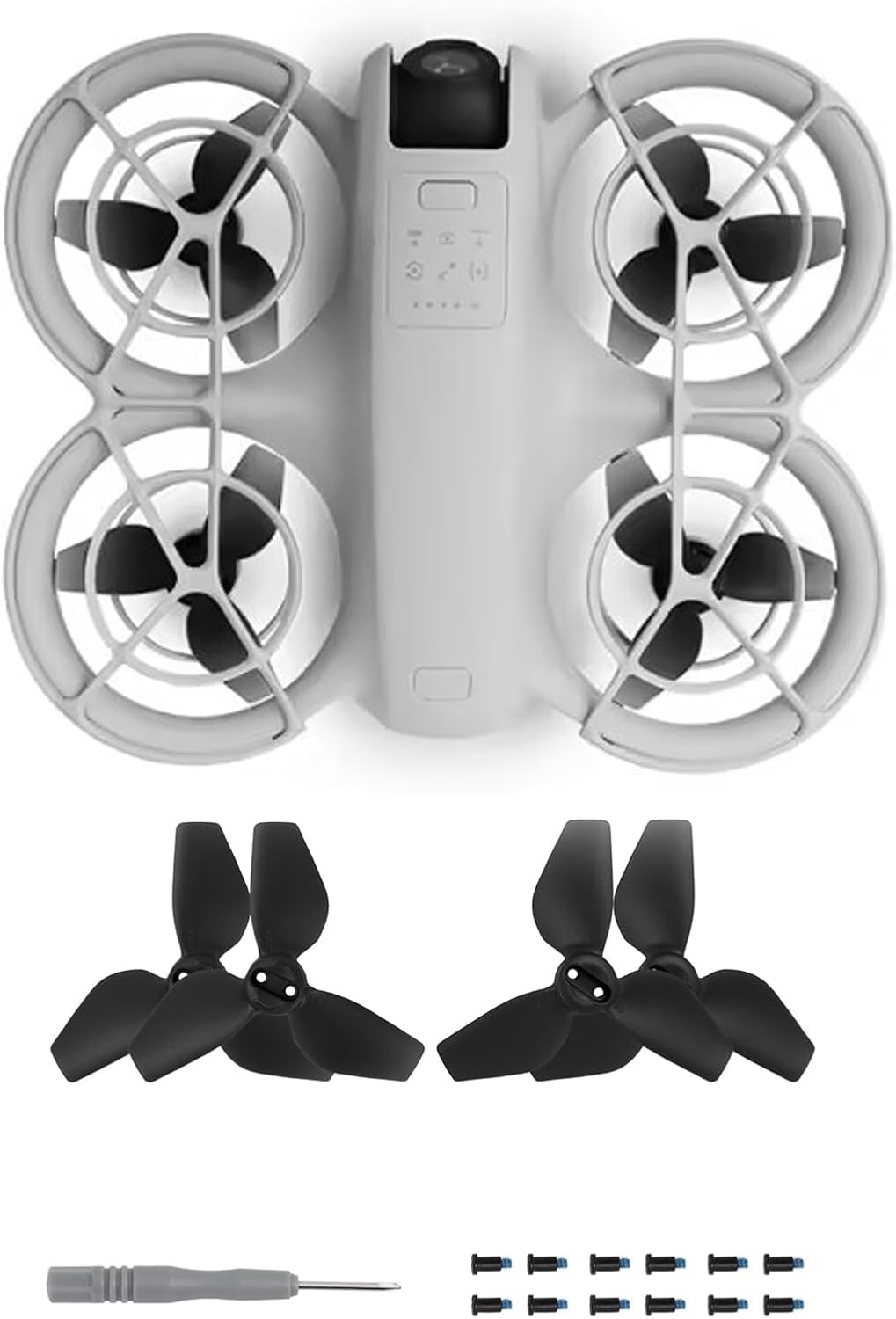 CENXIPropellers for DJI Neo Drone, Quick Release Replacement Props Wings Blades for DJI Neo Drone Accessories (Black)