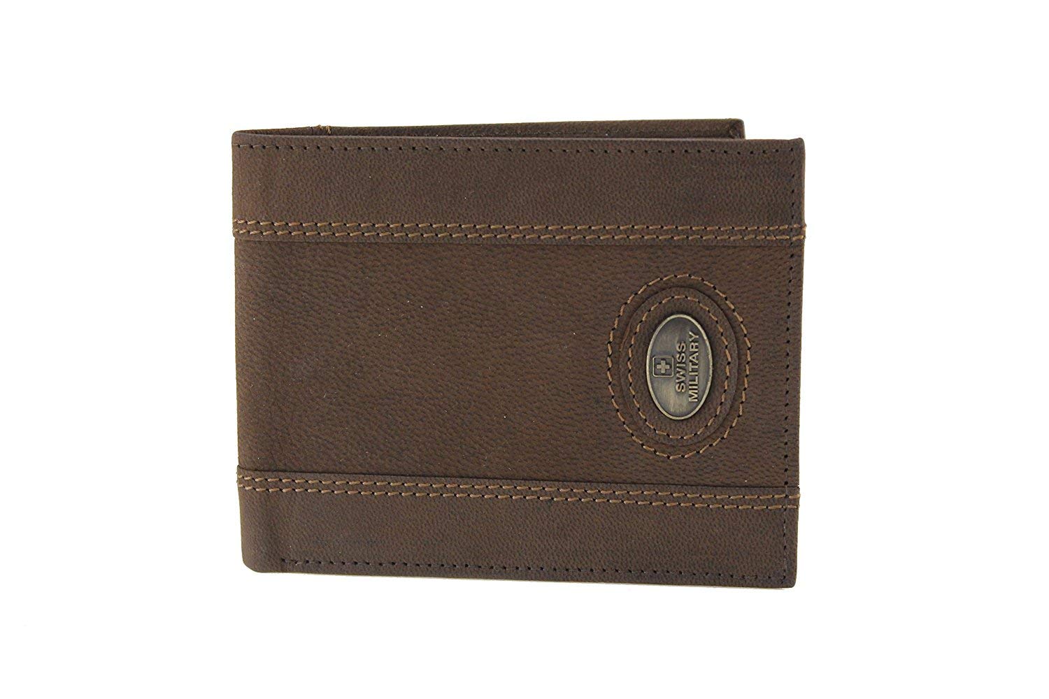 Buy Swiss Military Brown Leather Men's Wallet (LW27) at Amazon.in