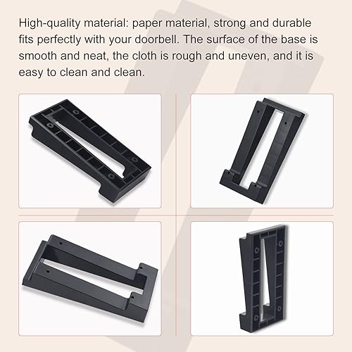 Miniatura 8 de AMTHKNO Soporte lateral de vinilo de video placa de ajuste de ángulo de adaptador con accesorios para timbre de video timbre de video anillo 2