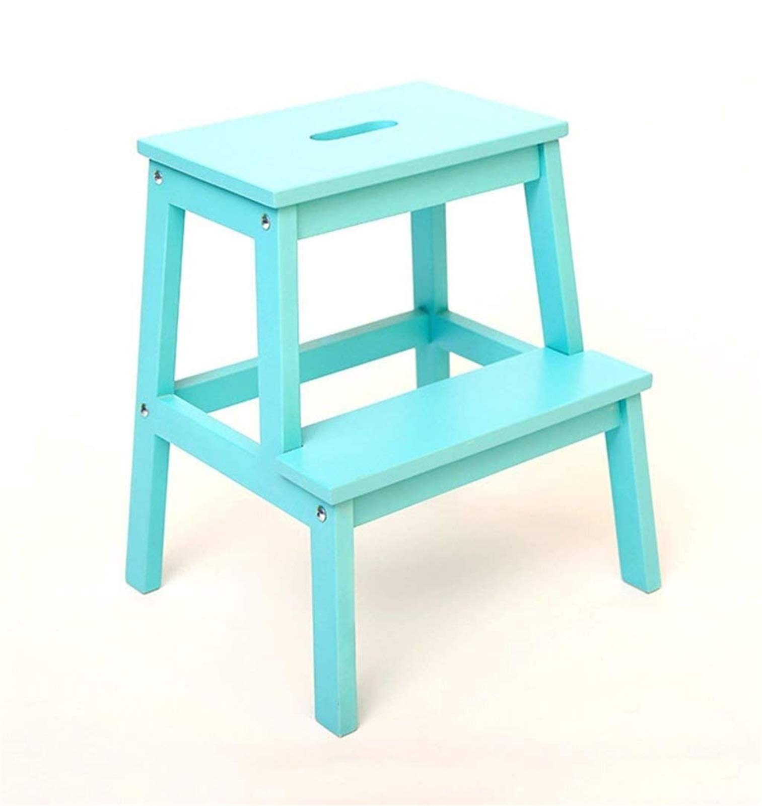 Marchepied en bois rose pour aider les enfants dans la cuisine et la chambre