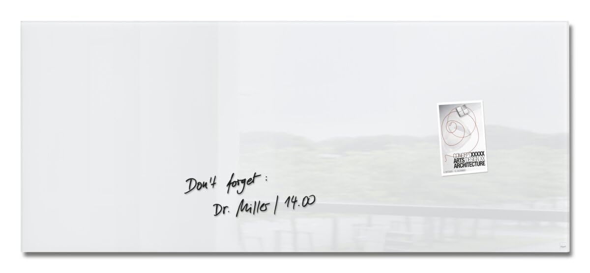 SIGEL Glass whiteboard Artverum - SGS-approved - 130 x 55 cm -