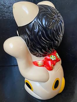 Amazon.co.jp: ビートたけし 猫招き ソフビ 貯金箱 特大サイズ 当時物