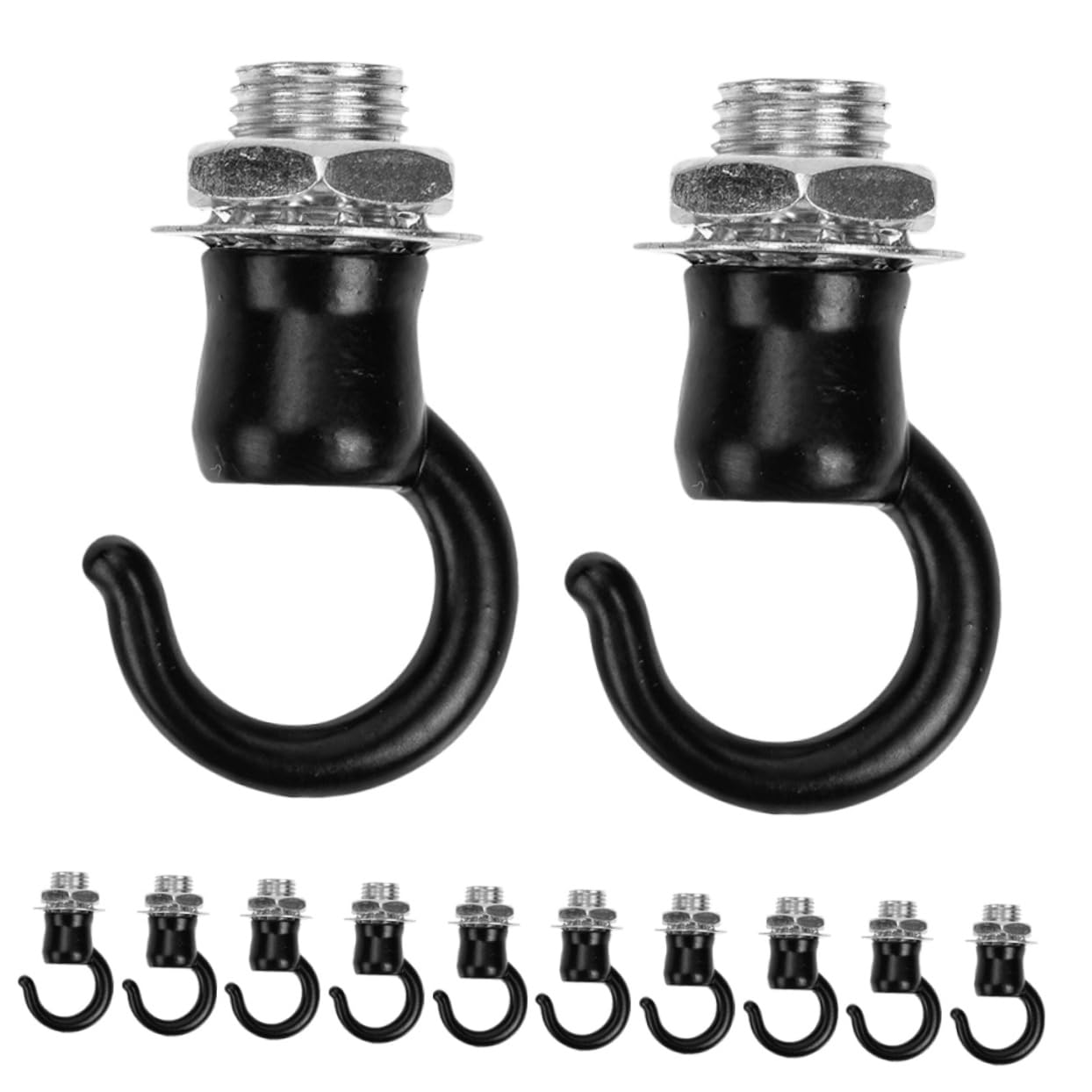CIYODO 12pcs Retro Ceiling Hooks for Hanging Plants Sturdy Iron Lantern Hangers with Strong Load Capacity for Indoor Outdoor Decor Easy Installation Plant Swag Hooks