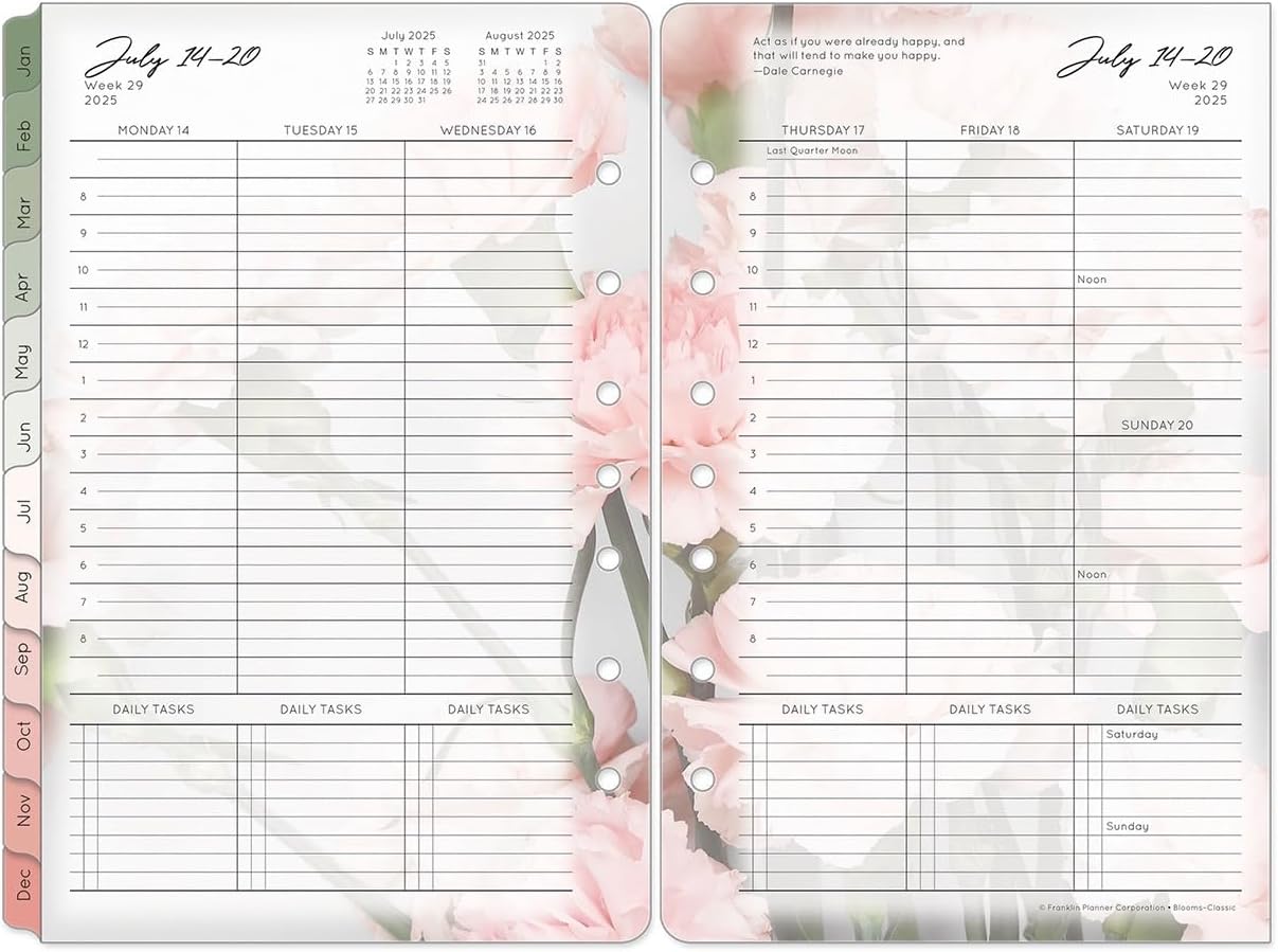 FranklinCovey - Blooms Planner Refill | Weekly Ring-Bound (Classic, Jan 2026 - Dec 2026)
