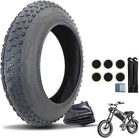 Conjunto de pneu gordo de bicicleta e tubo interno 102-305/16x4.0 | Pneus gordos de 40.6 cm Pneus All-Terrain Mountain/E Bike Fat Tire 16 x 4 polegadas Pneu de bicicleta elétrica 16x4.0, acessório de