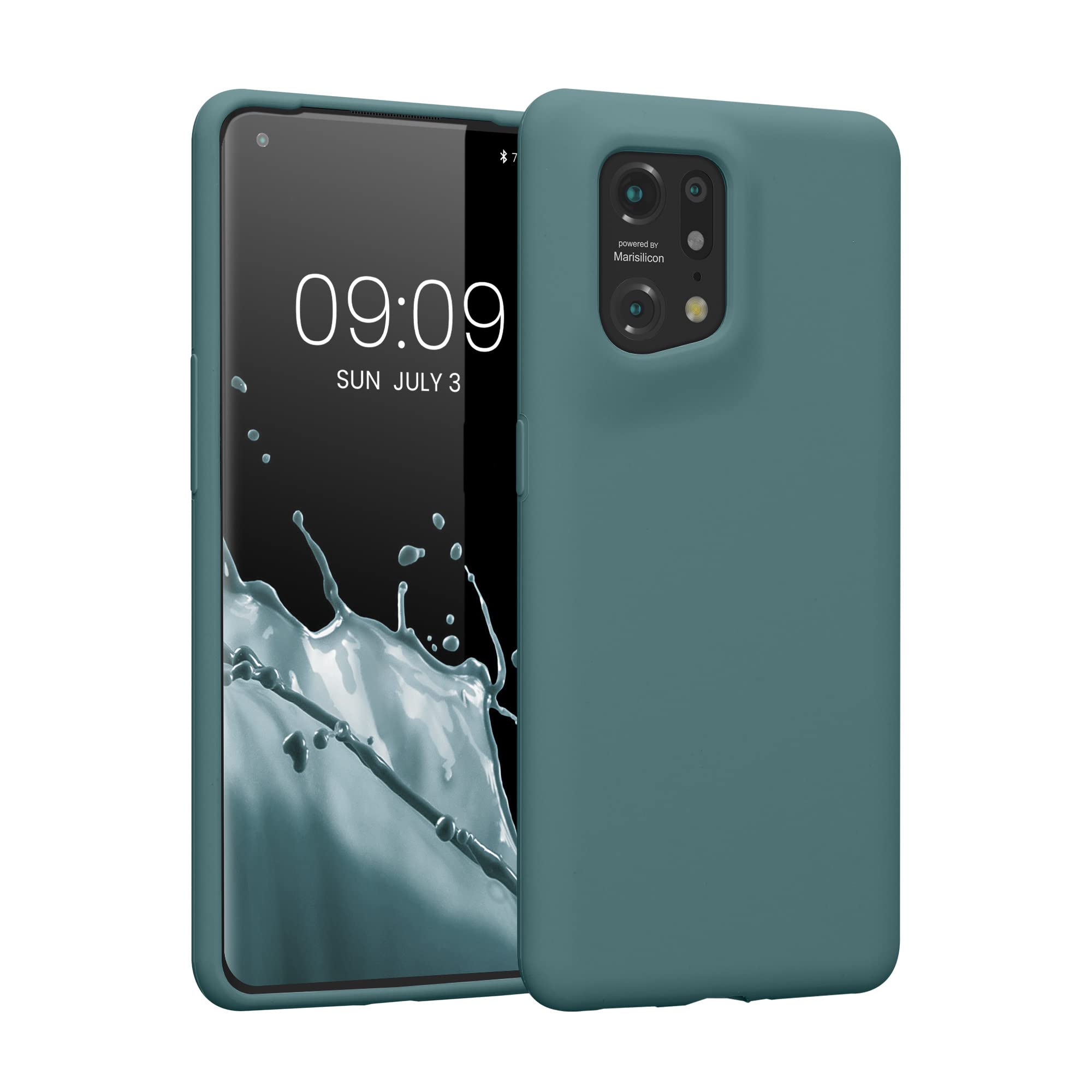 Funda Oficial Athletic Club Para OPPO Find X5 - Protector TPU Negro Con Diseño 3D HEX, Protección Completa Y Compatible Con Carga Inalámbrica