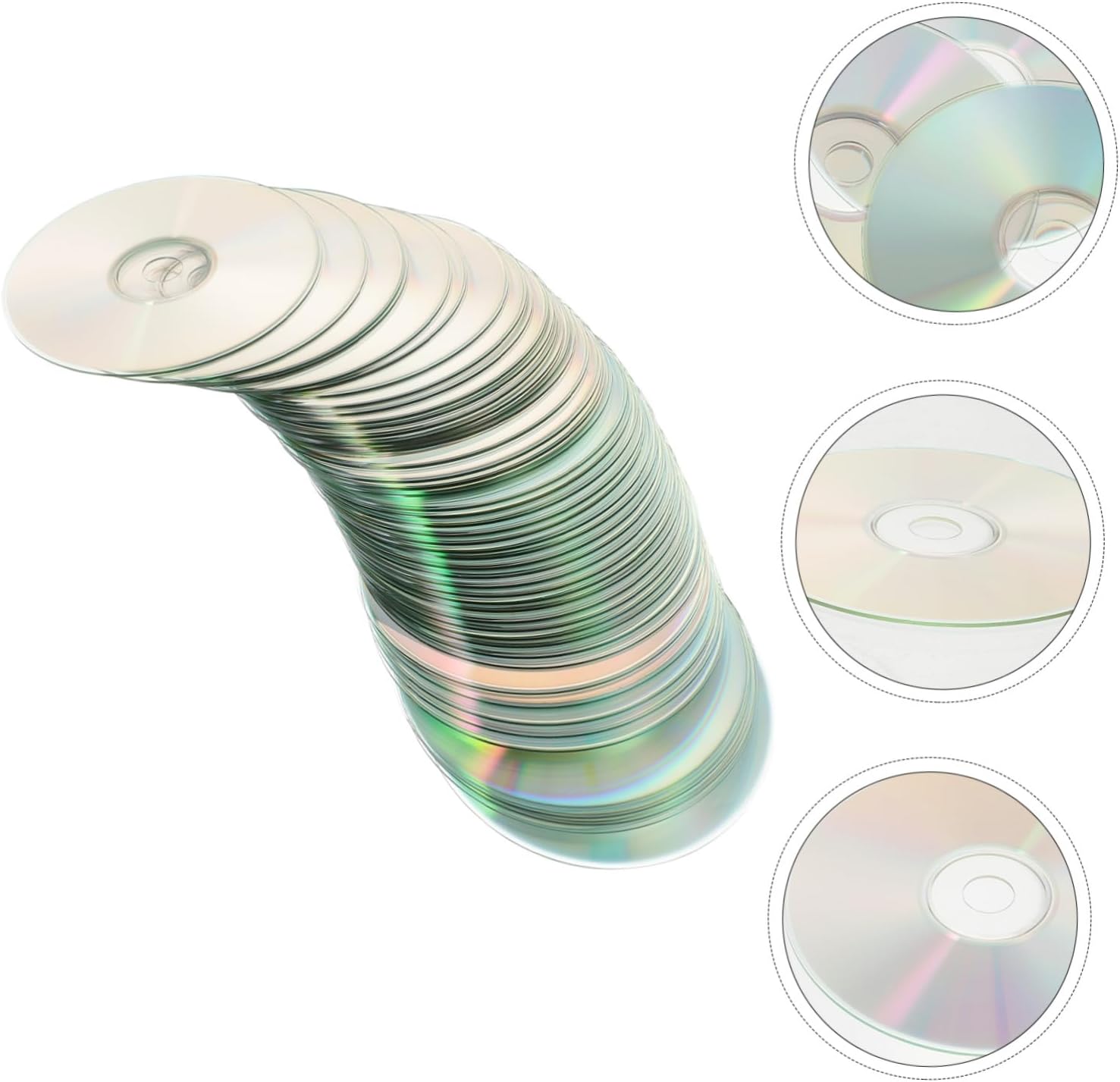 Housoutil Unique Home Decor Cd Discs 50pcs Handmade DIY Discs for Personalized Decorations