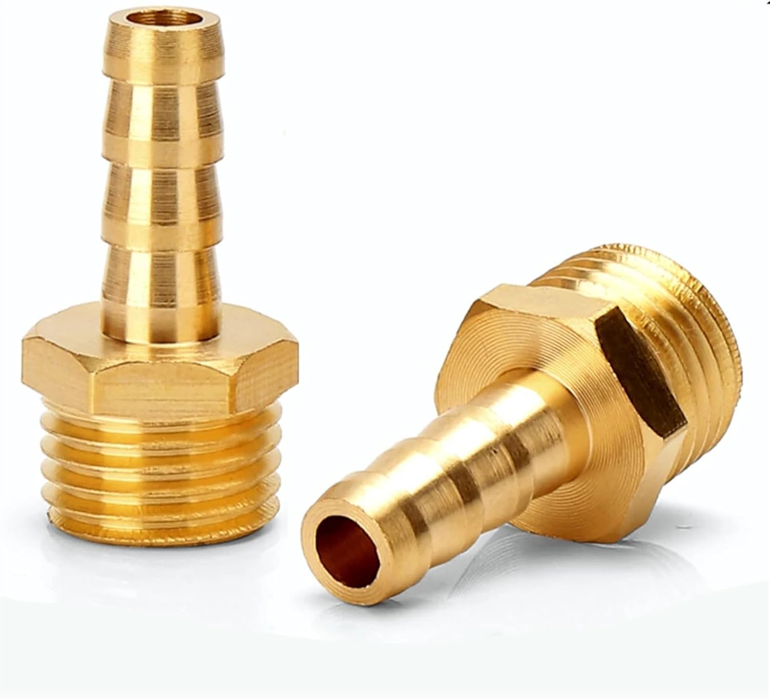 Pneumatic Fitting PC Pagoda Brass Fitting 1/8" 3/8" 1/4" 1/2" Standard Pipe Thread Male Thread 8 10 12 14 16mm Hose Water Pipe Fitting Water Gas(KBC14-03)