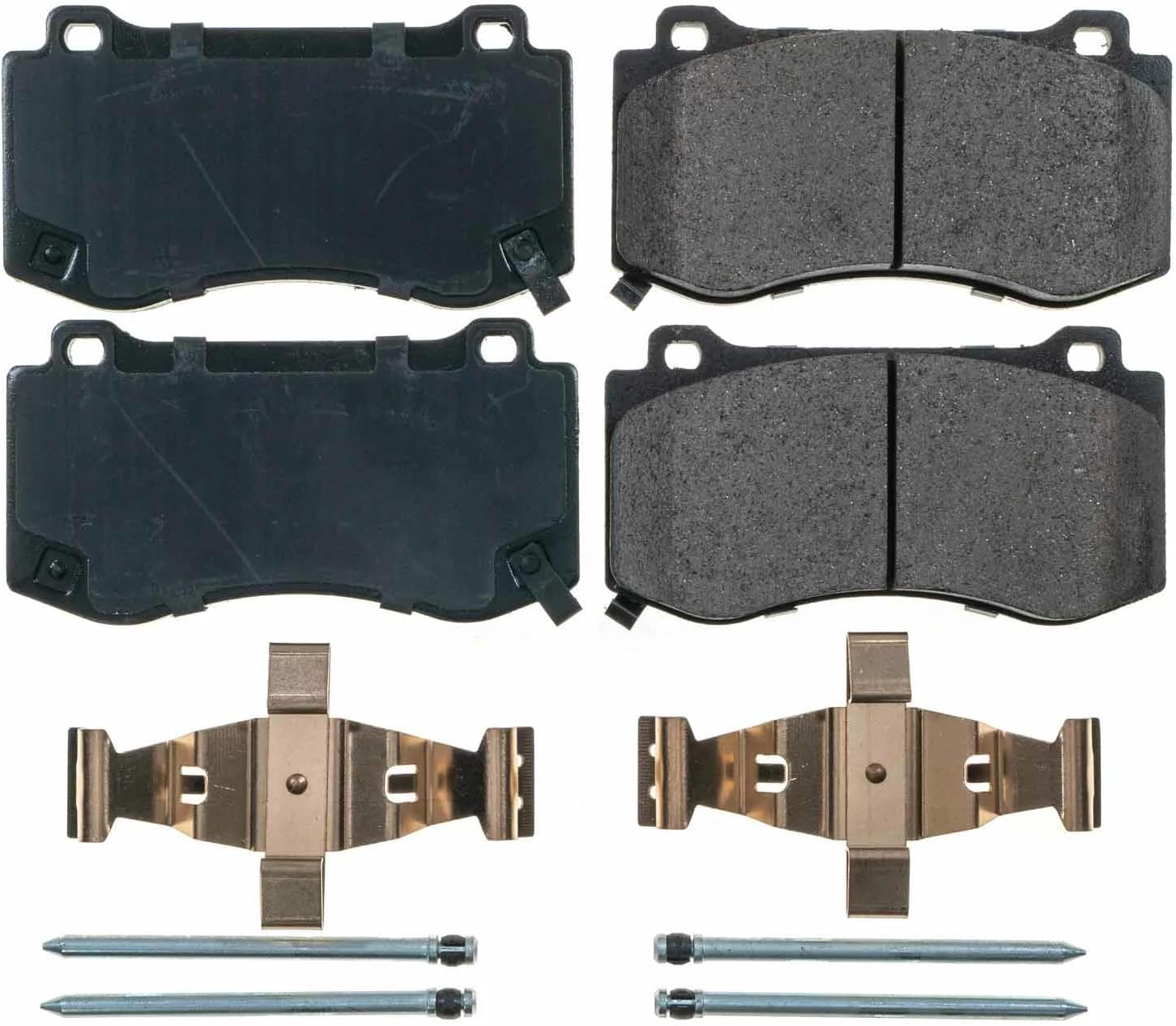 PowerStop Front Brake Pads For Chrysler 300 2005-10 |300 2012-14 |300 2023 |Dodge Challenger 2008-23 |Charger 2006-10 - Z17 Ceramic Brake Pads With Installation Hardware, 17-1298