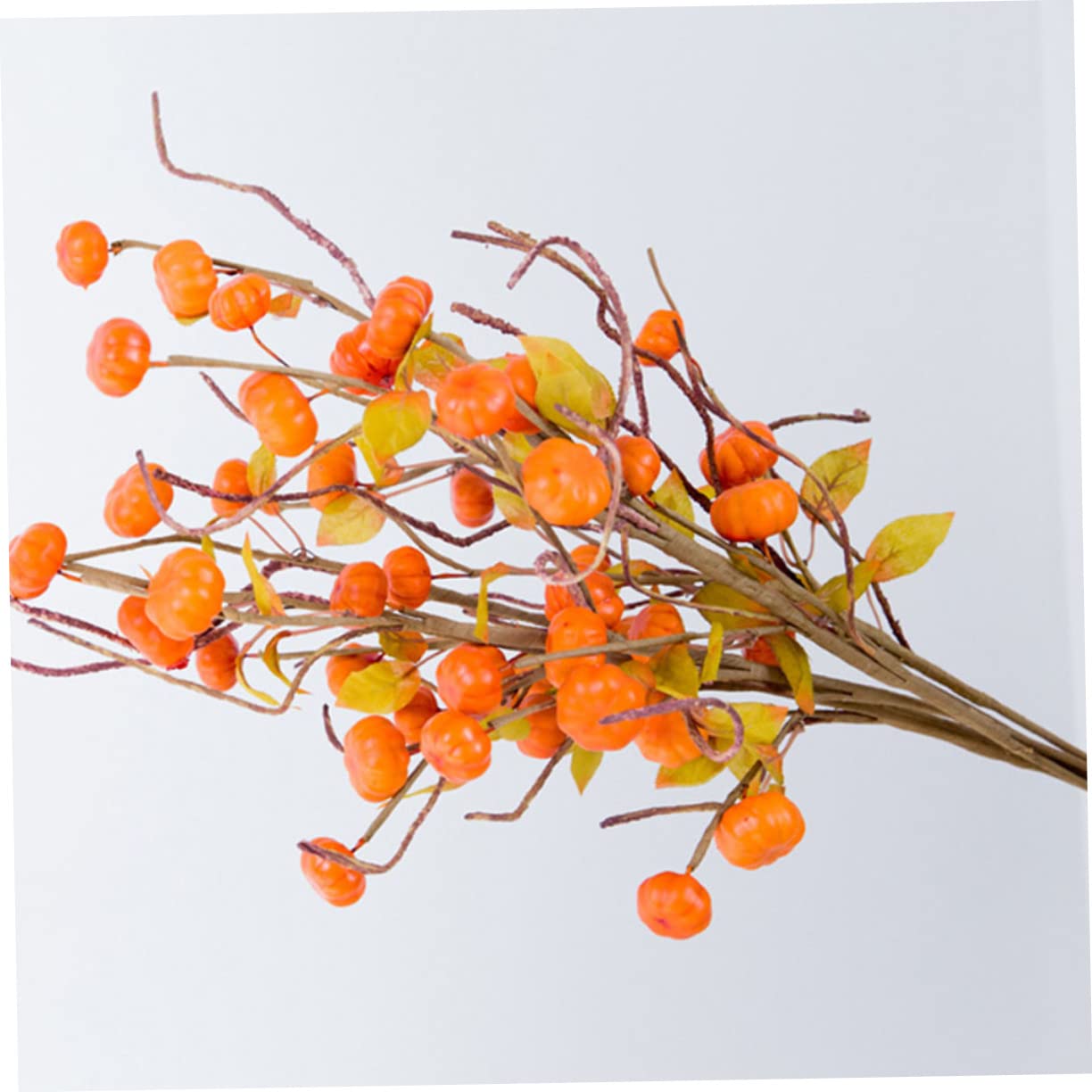 ABOOFAN 6pezzi Decorazione Zucche Artificiali e Bacche Per Composizioni Autunnali Per Ringraziamento e Halloween e Riusabile