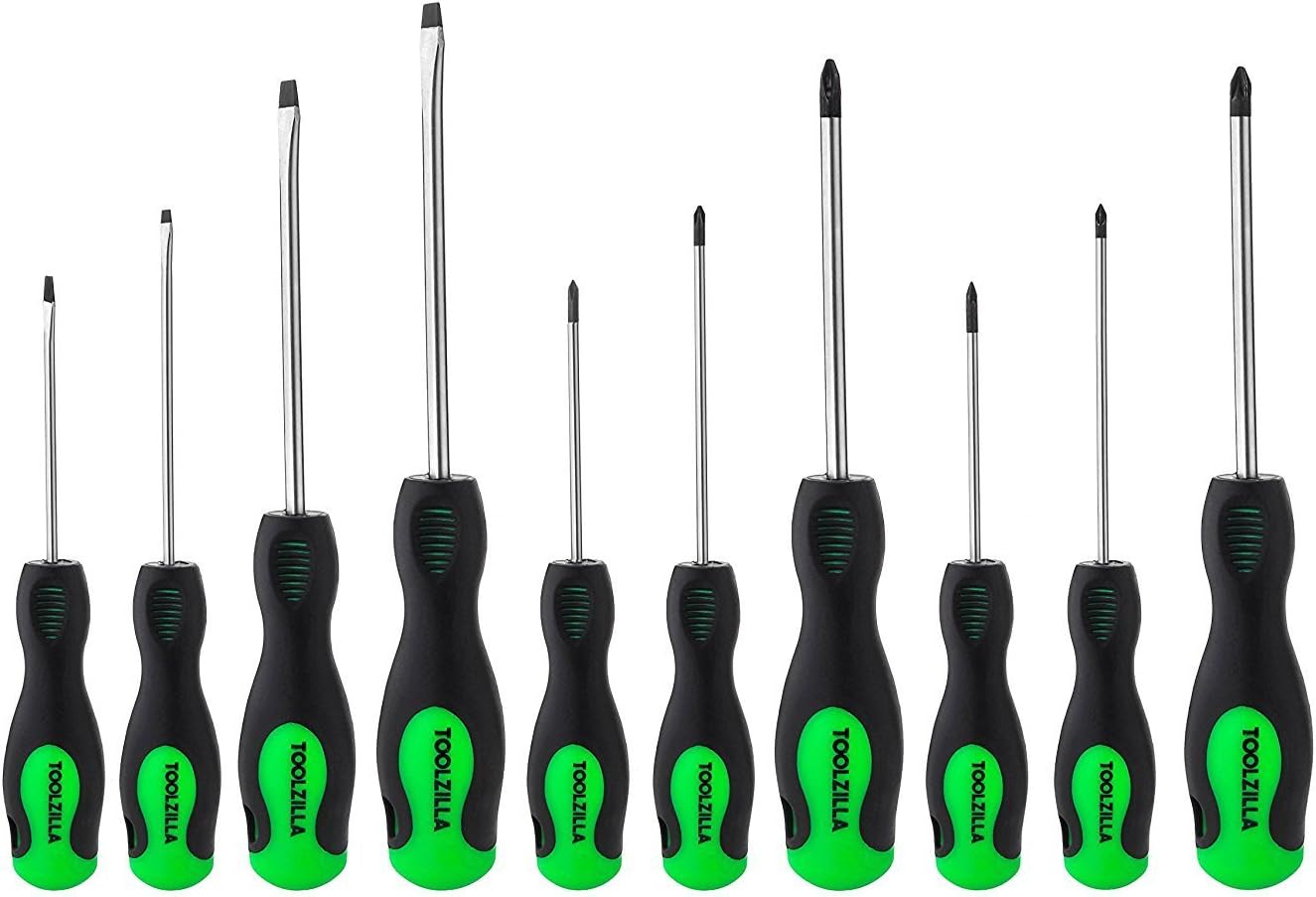 TOOLZILLA Screwdriver Set, 10 Pieces, Screwdriver Set