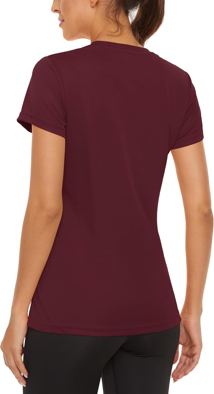 MAGCOMSEN Women's Short Sleeve T-Shirts UPF 50+ Sun Protection Quick Dry Athletic Running Workout Rash Guard Tops - Image 6