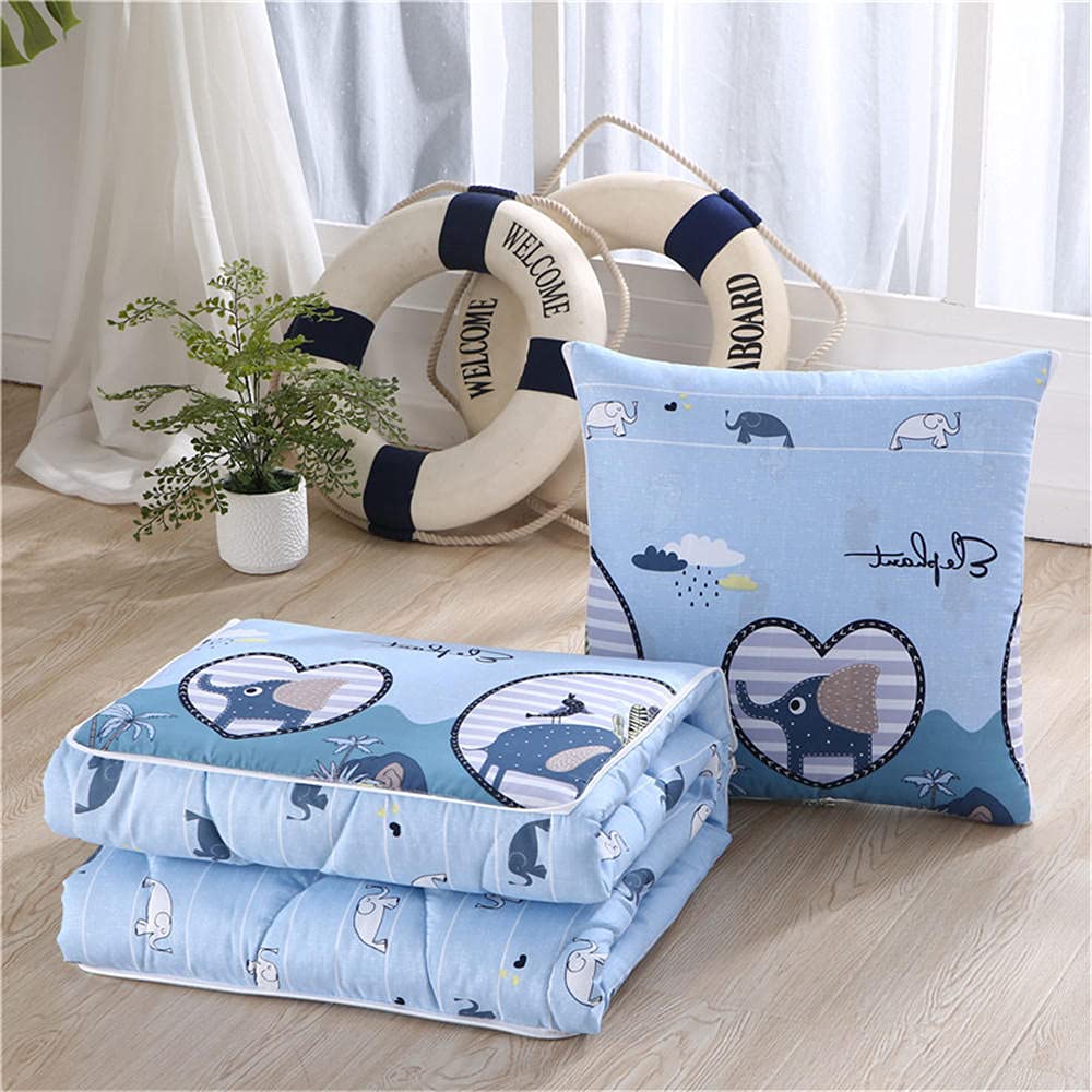Cuscino Coperta 2 in 1 elefante tailandese Trapunta Cuscino Multifunzionale Coperta Cuscino Schienale Cuscino Tappetino Nap Cuscini per Divano Letto Sedia da Ufficio