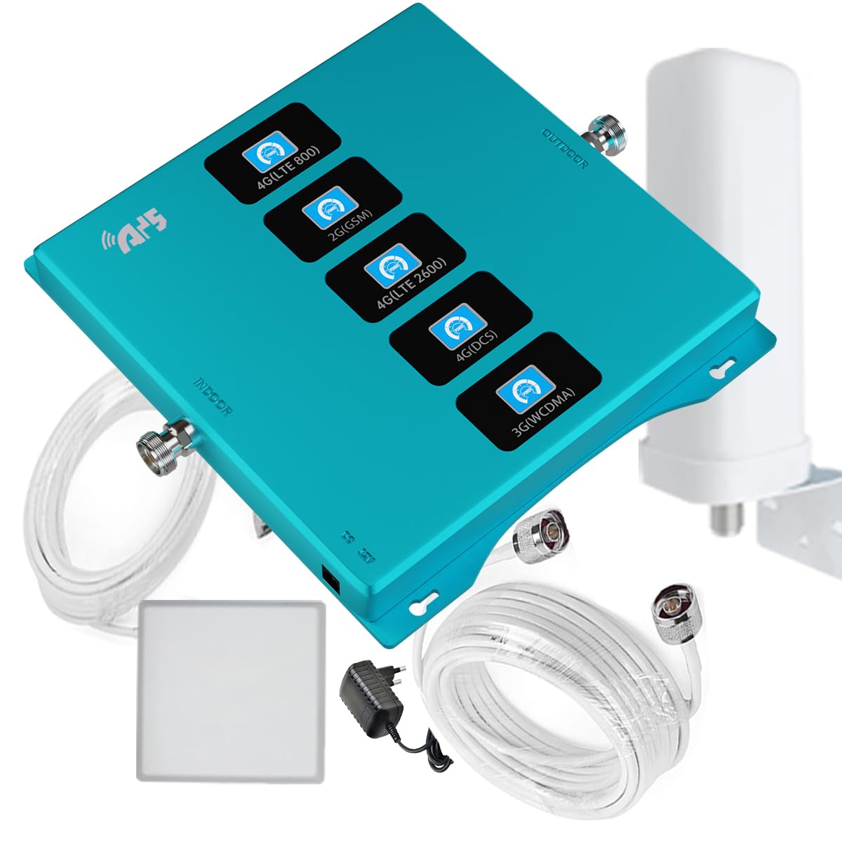 Amplificatore del Segnale 5-Band LTE WCDMA GSM, 4G 3G 2G, Banda 1/3/7/8/20
