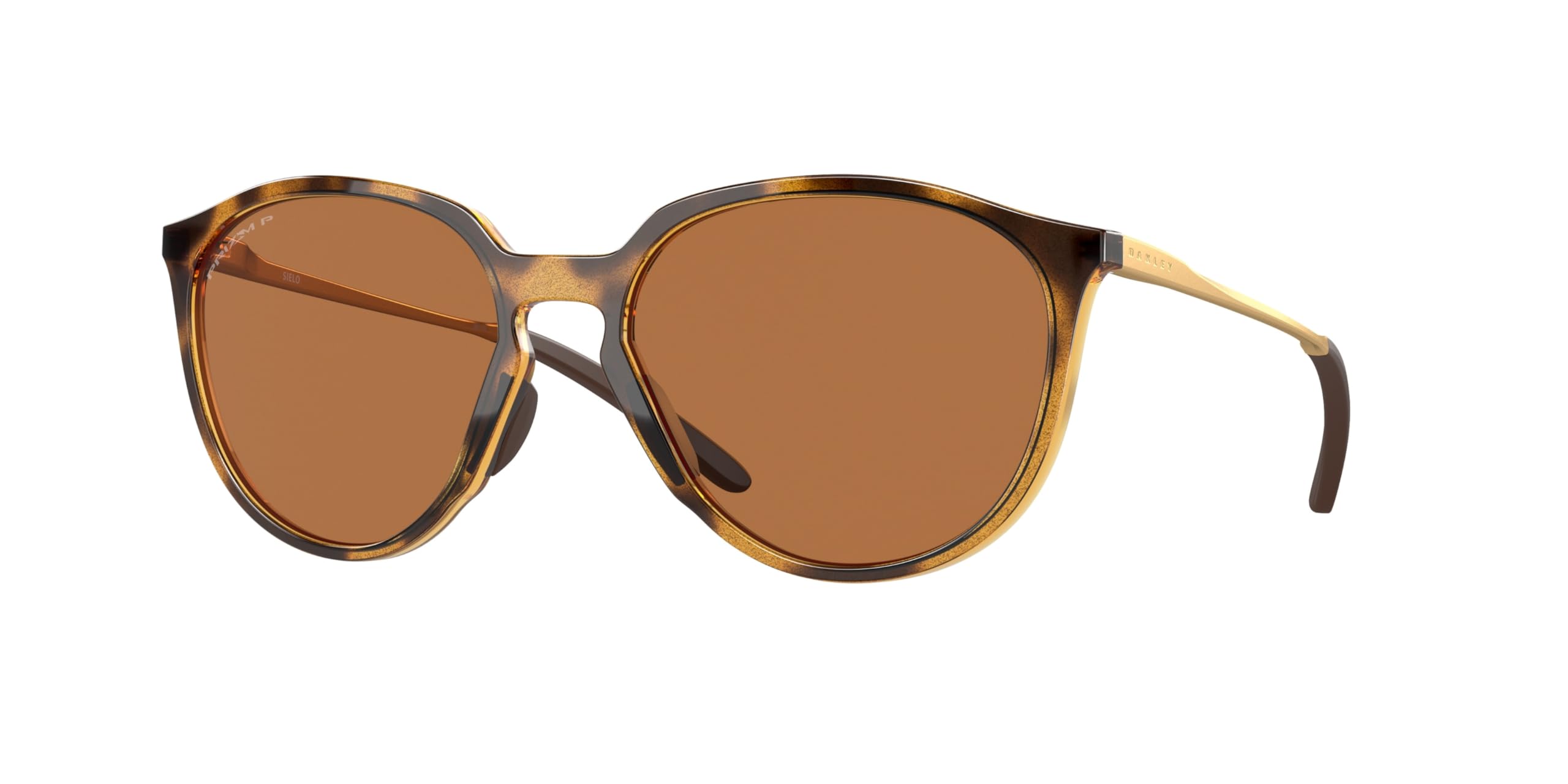 Oakley Women's Oo9288 Sielo Sunglasses, Polished Brown Tortoise/Prizm Bronze Polarized, 57 mm