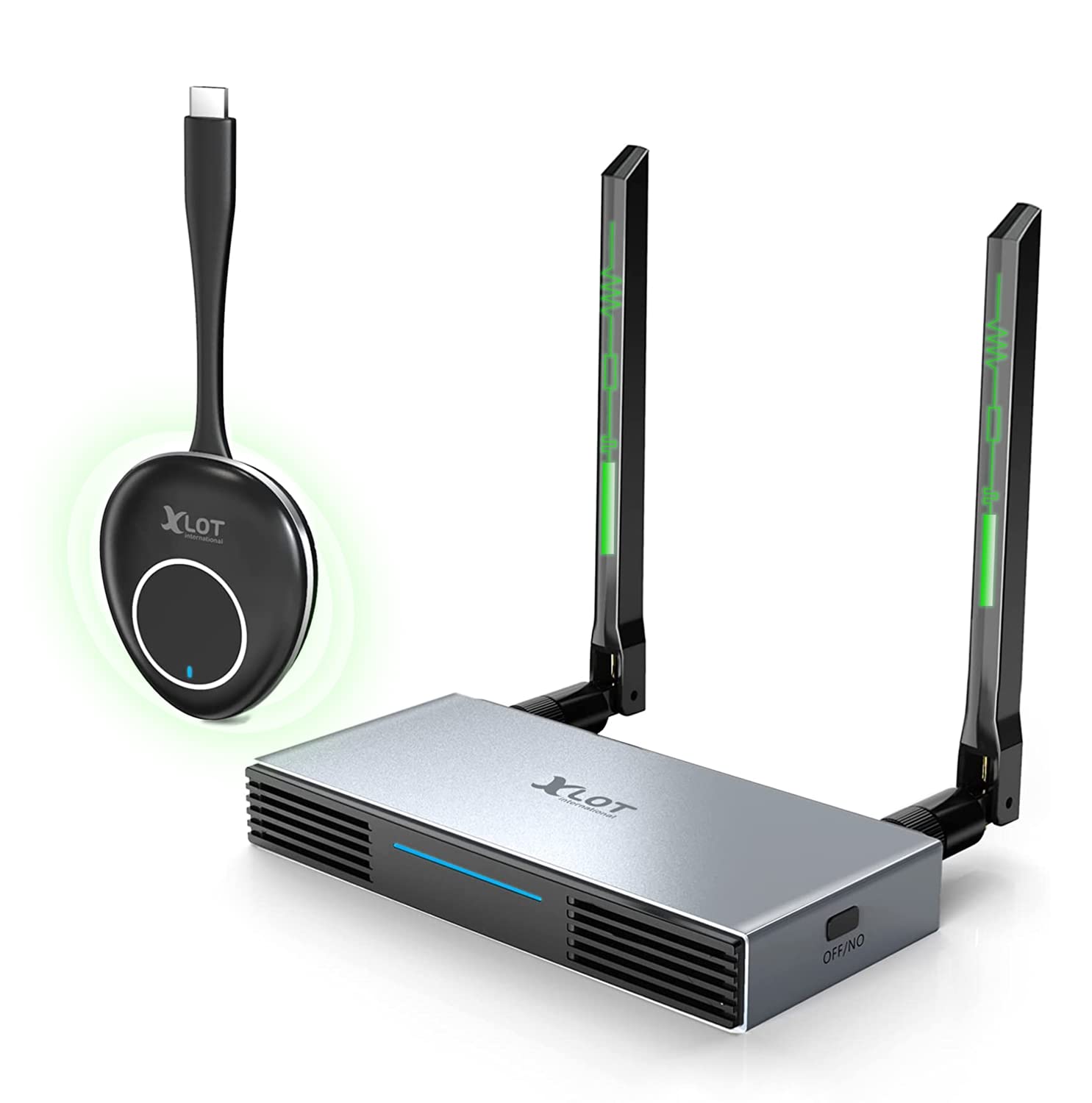 Wireless HDMI Transmitter and Receiver XLOT Wireless HDMI Extender/Adapter Support FHD Max 4K@30Hz 1